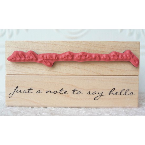 Just a note to say hello Rubber Stamp