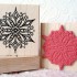 Floral Snowflake Rubber Stamp