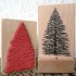Natural Christmas Tree Rubber Stamp