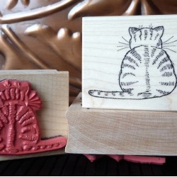 Cat-itude Cat Rubber Stamp