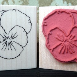 Pansy Rubber Stamp