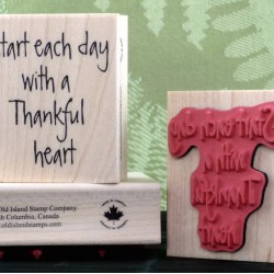A Thankful Heart Rubber Stamp A Thankful Heart Rubber Stamp