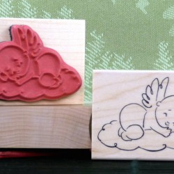 Angel Baby Rubber Stamp Angel Baby Rubber Stamp