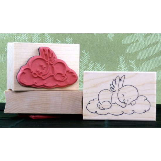 Angel Baby Rubber Stamp