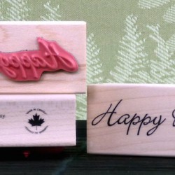 Happy Retirement Rubber Stamp