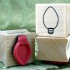 Single Christmas Light Rubber Stamp