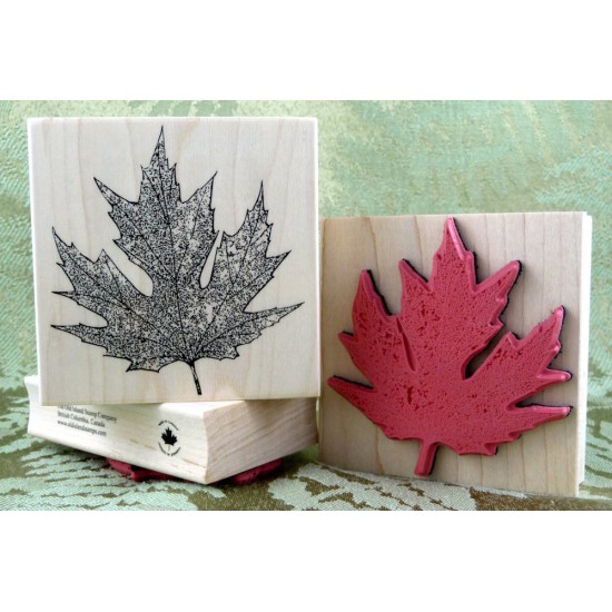 Quebec Maple Leaf Rubber Stamp