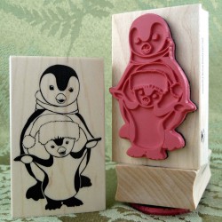 First Steps Penguin Rubber Stamp First Steps Penguin Rubber Stamp