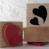 Floating Hearts Rubber Stamp