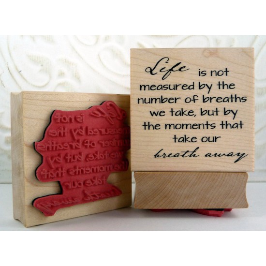 Life's Moments Rubber Stamp