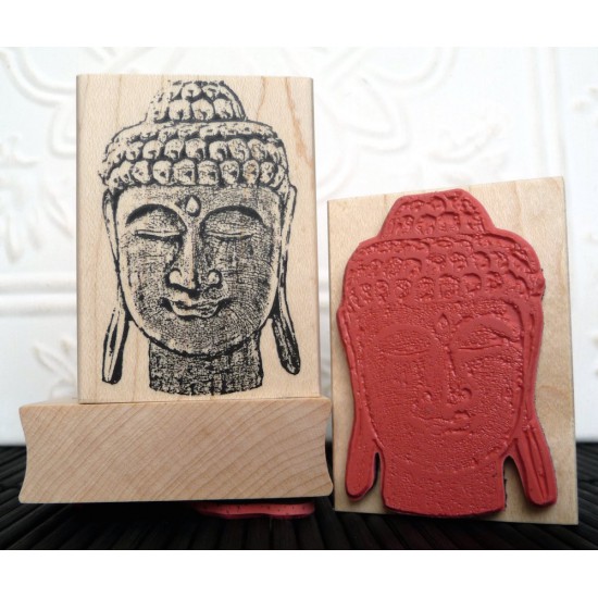 Zen Buddha Rubber Stamp