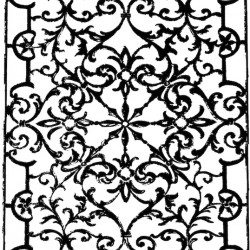 Sydney Iron Lacework Rubber Stamp