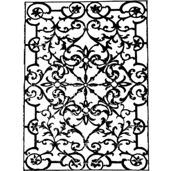 Sydney Iron Lacework Rubber Stamp