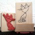 Cheshire Cat Rubber Stamp