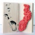 Footprints in the Sand Rubber Stamp