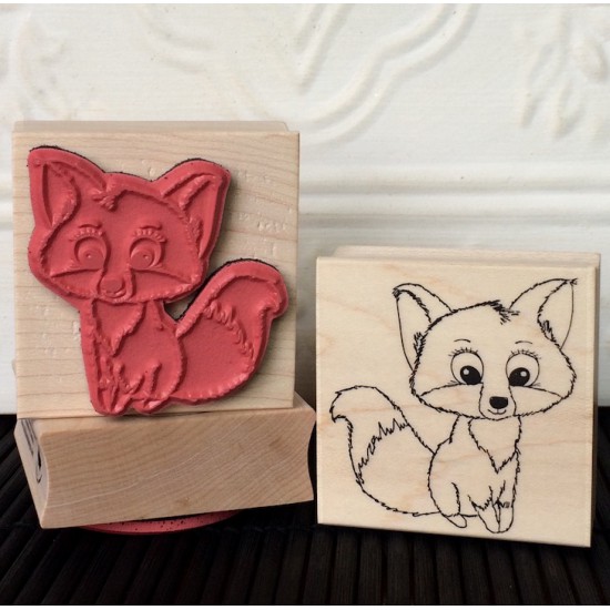 Foxy Fox Rubber Stamp