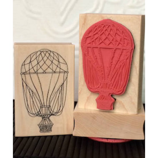 Vintage Hot Air Balloon Rubber Stamp