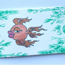 Goldfish Rubber Stamp