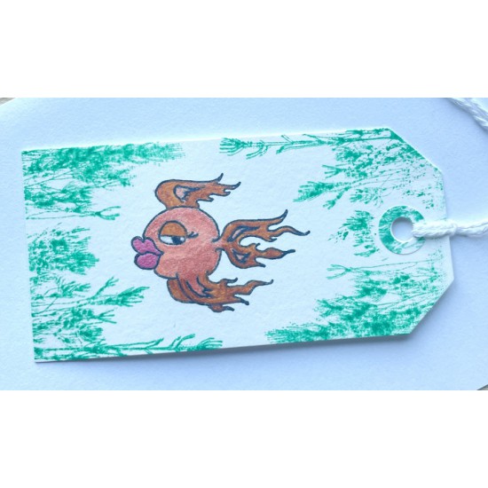 Goldfish Rubber Stamp