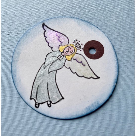 Singing Angel Rubber Stamp Singing Angel Rubber Stamp