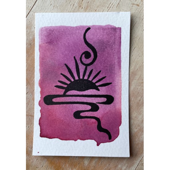 Asian Sunrise Rubber Stamp
