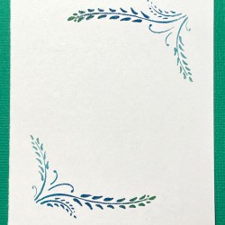 Corner Sprig Rubber Stamp