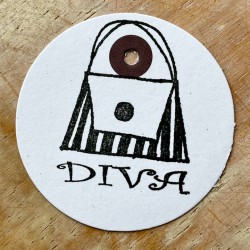 Diva Purse Rubber Stamp