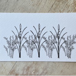 Wispy Plant Rubber Stamp