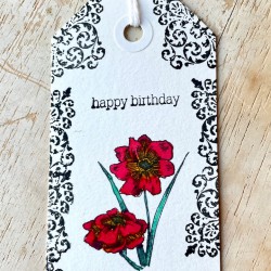 happy birthday  Rubber Stamp