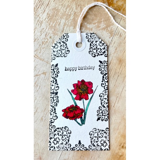 happy birthday  Rubber Stamp