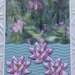 Lotus Flower Rubber Stamp