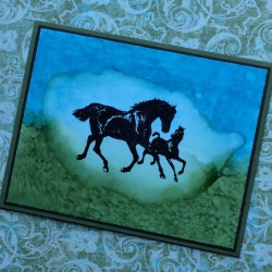 Horse and Pony Rubber Stamp Horse and Pony Rubber Stamp