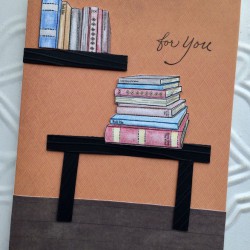 Stack of Books Rubber Stamp Stack of Books Rubber Stamp