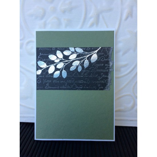 Silhouette Branch Rubber Stamp