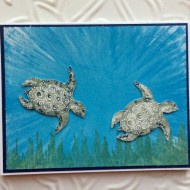 Tropical Sea Turtle Rubber Stamp Tropical Sea Turtle Rubber Stamp