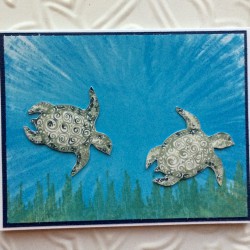 Tropical Sea Turtle Rubber Stamp Tropical Sea Turtle Rubber Stamp