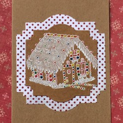 Gingerbread House Rubber Stamp Gingerbread House Rubber Stamp