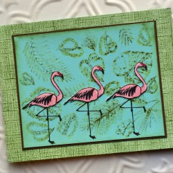 Flamingo Rubber Stamp Flamingo Rubber Stamp