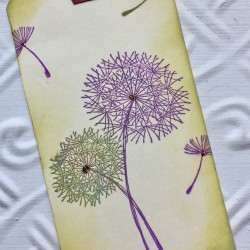 Retro Two Dandelions Rubber Stamp