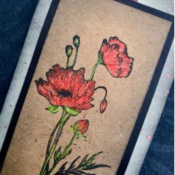 Wild Poppy Rubber Stamp Wild Poppy Rubber Stamp