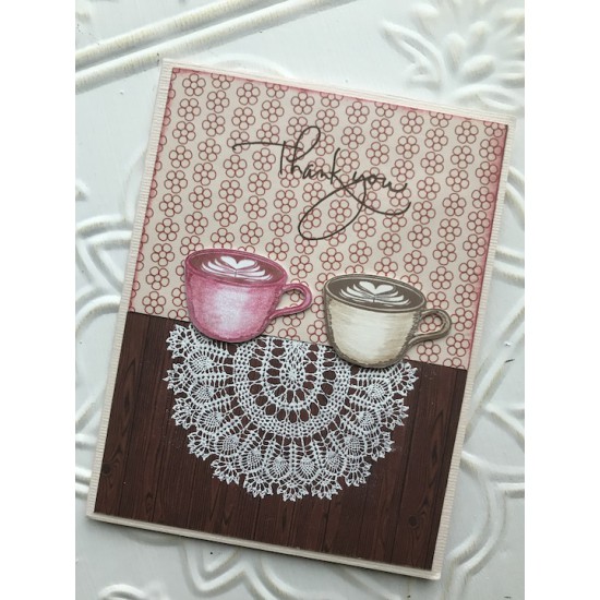 Whole Latte Love Rubber Stamp