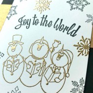 Joy to the World Rubber Stamp