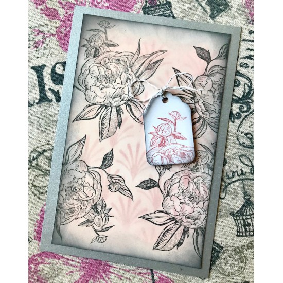 Peony Rubber Stamp