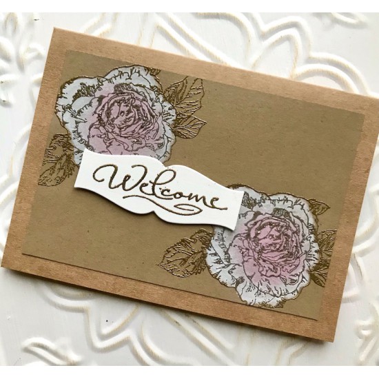 Tea Rose Rubber Stamp