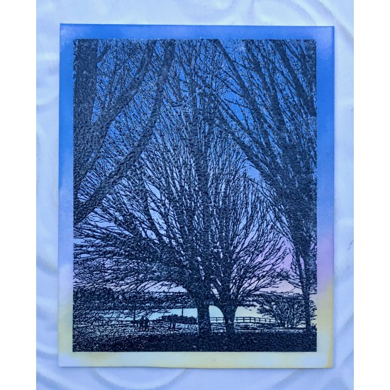West End Stroll Rubber Stamp West End Stroll Rubber Stamp