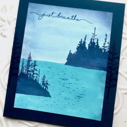 Just Breathe Rubber Stamp Just Breathe Rubber Stamp