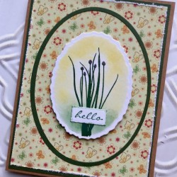 Spring Chives Rubber Stamp Spring Chives Rubber Stamp