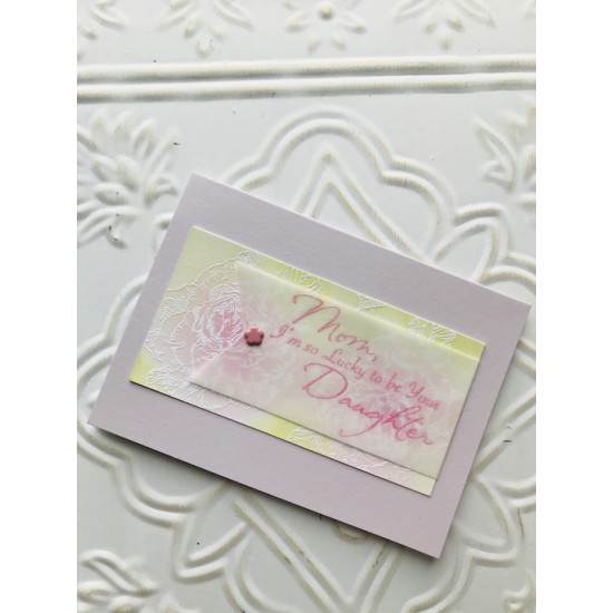 So Lucky to be Your Daughter Rubber Stamp