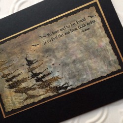 To Be Loved..... Rubber Stamp