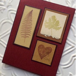 Small Autumn Leaf Rubber Stamp Small Autumn Leaf Rubber Stamp